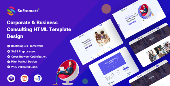 Softomart - Business Consulting HTML Template Softomart - Business Consulting HTML Template