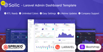 Solic - Laravel Admin Dashboard Template