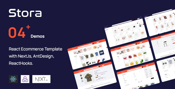 Stora - React Ecommerce Template with NextJs, AntDesign, ReactHooks Stora - React Ecommerce Template with NextJs, AntDesign, ReactHooks