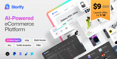 Storify - Next.js eCommerce Platform with POS, PWA & Multi-Vendor