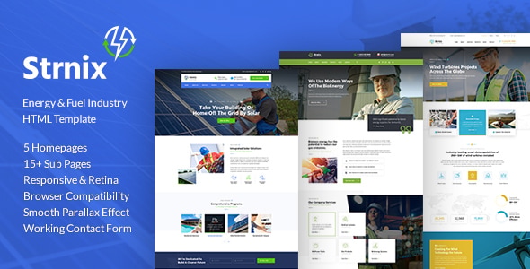 Strnix - Solar and Green Energy HTML Template Strnix - Solar and Green Energy HTML Template