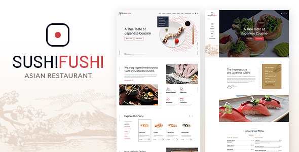 SushiFushi - Japanese & Asian Restaurant HTML Template SushiFushi - Japanese & Asian Restaurant HTML Template