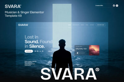 Svara - Musician & Singer Elementor Template Kit