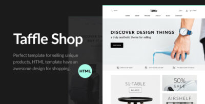 Taffle - Clean eCommerce (Shop) HTML Template
