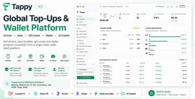 Tappy - Global Top-Ups, Gift Cards & Wallet SaaS Platform