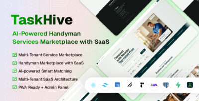 TaskHive - AI-Powered Handyman Services Marketplace SaaS Script
