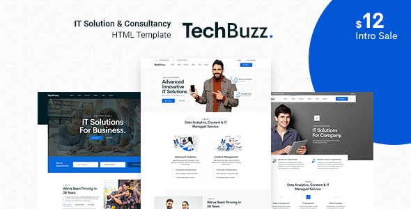 TechBuzz - Technology IT Solutions & Services HTML5 Template TechBuzz - Technology IT Solutions & Services HTML5 Template