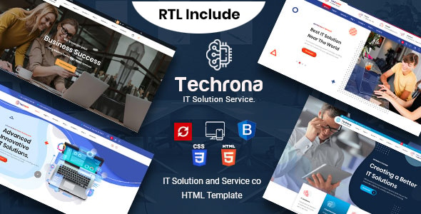 Techrona - IT Solutions HTML Template + RTL Ready Techrona - IT Solutions HTML Template + RTL Ready