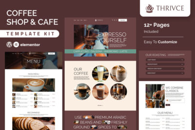 Thrivce - Coffee Shop & Cafe Elementor Template Kit