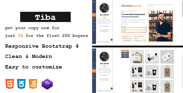 Tiba - CV Resume Template Tiba - CV Resume Template
