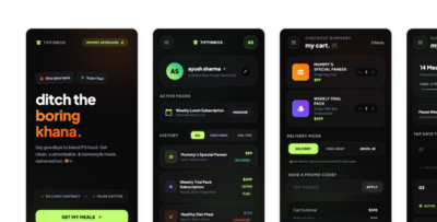 Tiffinbox - Tiffin and Food Delivery Mobile HTML Template