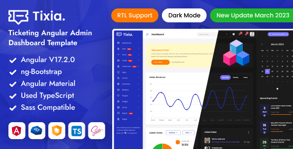 Tixia - Ticketing Angular Admin Dashboard Template Tixia - Ticketing Angular Admin Dashboard Template