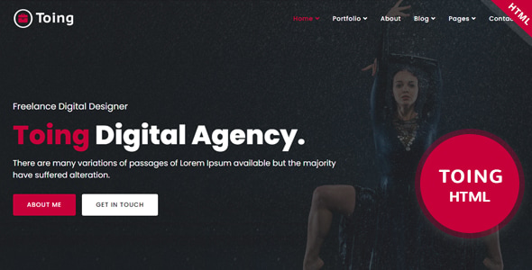 Toing - Portfolio HTML Template Toing - Portfolio HTML Template