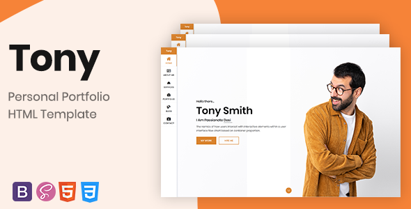 Tony- Bootstrap 4 Personal Portfolio Tony- Bootstrap 4 Personal Portfolio