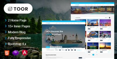 Toor - Travel Booking Angular Template