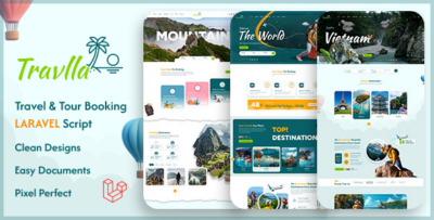 Travlla - Travel & Tour Booking Laravel System