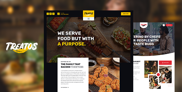 Treatos - Restaurant & Cafe HTML Template Treatos - Restaurant & Cafe HTML Template