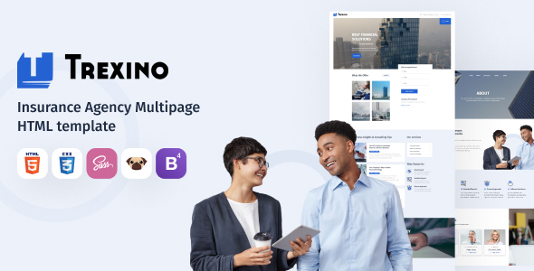 Trexino - Insurance Agency HTML5 Website Template Trexino - Insurance Agency HTML5 Website Template