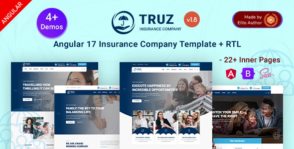 Truz - Insurance Company Angular 17+ Template Truz - Insurance Company Angular 17+ Template