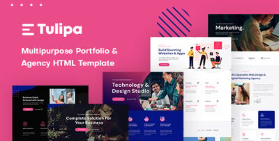 Tulipa - Multipurpose Portfolio & Agency HTML Template
