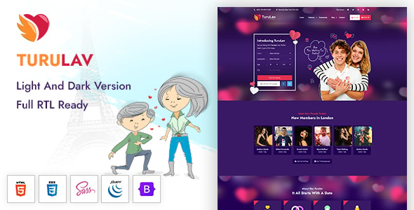 TuruLav - Dating Social Network Template TuruLav - Dating Social Network Template