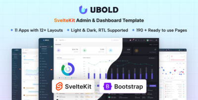 UBold - SvelteKit Admin & Dashboard Template