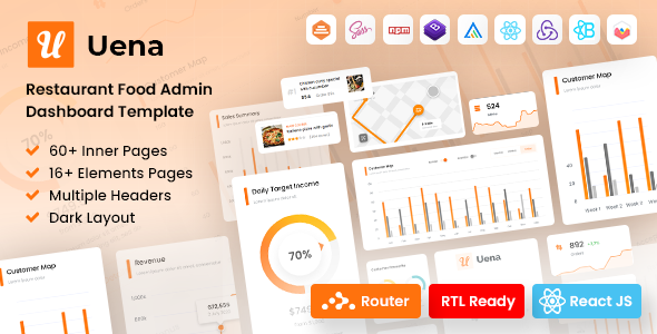 Uena - React Saas Admin Dashboard Template Uena - React Saas Admin Dashboard Template