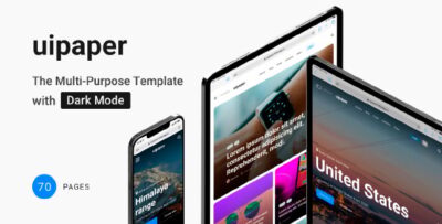 UIpaper - The Multi-Purpose Template with Dark Mode