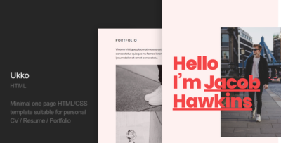 Ukko - Personal Portfolio HTML Template