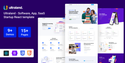 Ultraland - Software & App Startup React Template