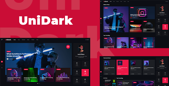 UniDark - Blog and Magazine HTML Template UniDark - Blog and Magazine HTML Template