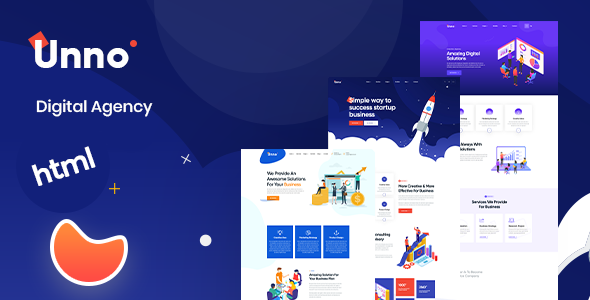 Unno - Startup Agency & Business HTML Template Unno - Startup Agency & Business HTML Template