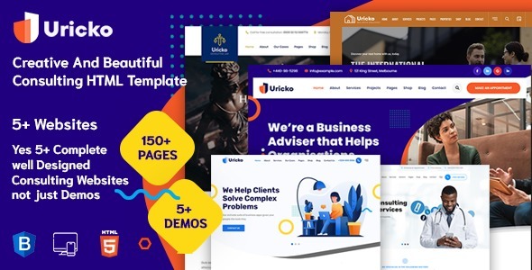 Uricko Multipurpose Consulting HTML Template + RTL Ready Uricko Multipurpose Consulting HTML Template + RTL Ready