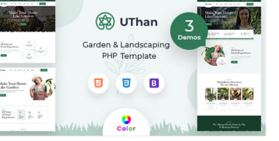 Uthan - Landscaping Gardening PHP Template