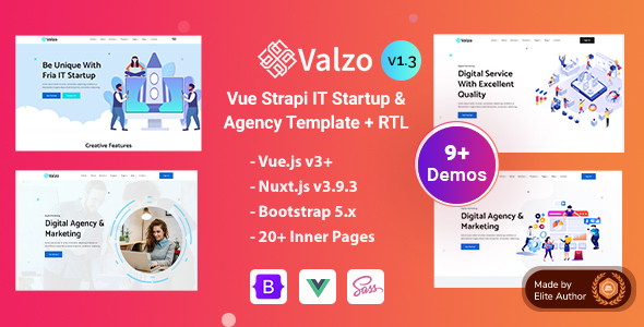 Valzo - Strapi 4 IT Startup & Digital Agency Vue Nuxtjs Template Valzo - Strapi 4 IT Startup & Digital Agency Vue Nuxtjs Template