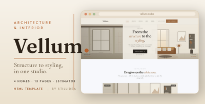 Vellum - Architecture & Interior Design HTML Template