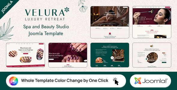 Velura - Spa & Beauty Studio Joomla Template Velura - Spa & Beauty Studio Joomla Template