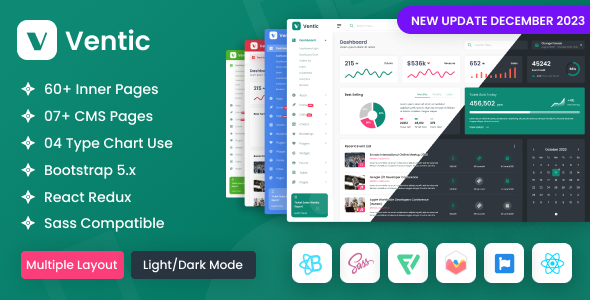 Ventic - React Redux Event Ticketing Admin Template Ventic - React Redux Event Ticketing Admin Template