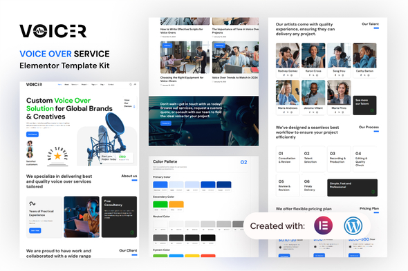 Voicer - Voice Over Services Elementor Template Kit Voicer - Voice Over Services Elementor Template Kit