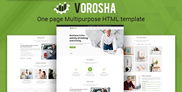 Vorosha - OnePage Multipurpose HTML Template Vorosha - OnePage Multipurpose HTML Template