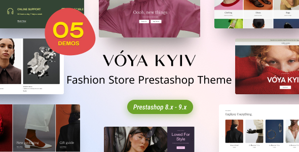 Voya Elementor - Fashion Store Prestashop Theme Voya Elementor - Fashion Store Prestashop Theme