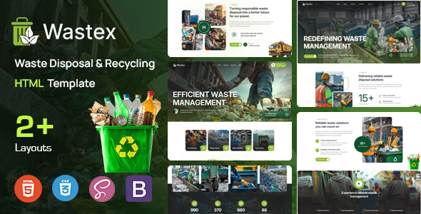 Wastex - Waste Disposal & Recycling HTML Template Wastex - Waste Disposal & Recycling HTML Template