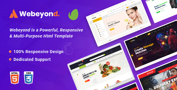WeBeyond - Multipurpose HTML5 Template Package WeBeyond - Multipurpose HTML5 Template Package