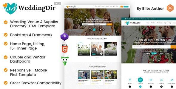 WeddingDir - Directory & Listing HTML Template WeddingDir - Directory & Listing HTML Template