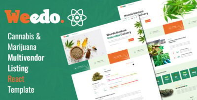 Weedo | Medcial Cannabis React Template