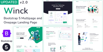 Winck - Bootstrap 5 Multipurpose Landing Page