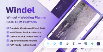 Windel - Wedding Planner & Event Management SaaS Platform JS Script