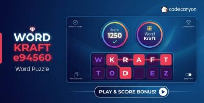 Word Kraft | HTML5 Word Puzzle Game