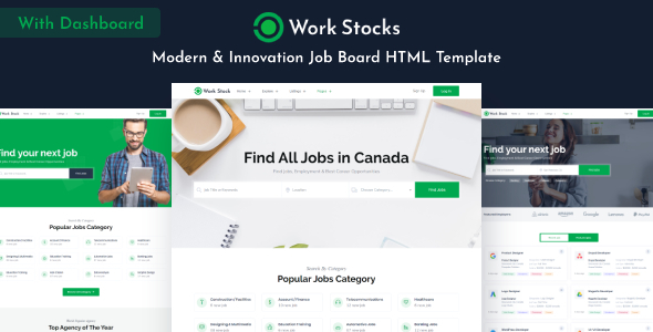 Work Stocks - Job Board HTML Template Work Stocks - Job Board HTML Template
