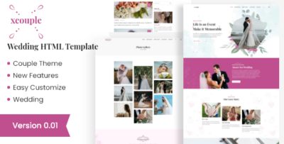 Xcouple - Wedding HTML Template